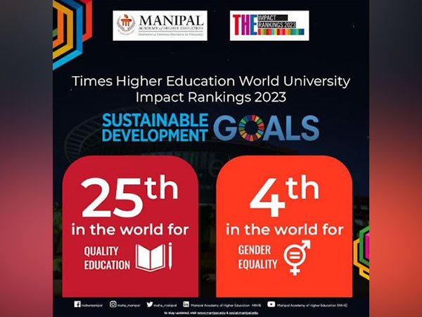 Times Higher Education (THE) Ranks MAHE 25th Globally for Quality Education and 4th for Gender Equality in 2023 Impact Ranking