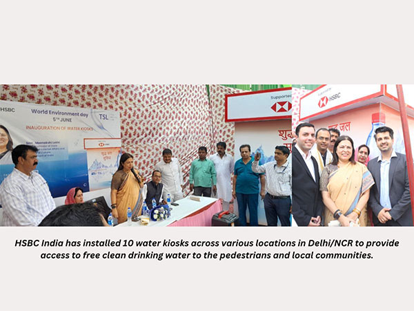 HSBC India Installs Water KIOSKS in Delhi and NCR to provide clean drinking water during the summer months