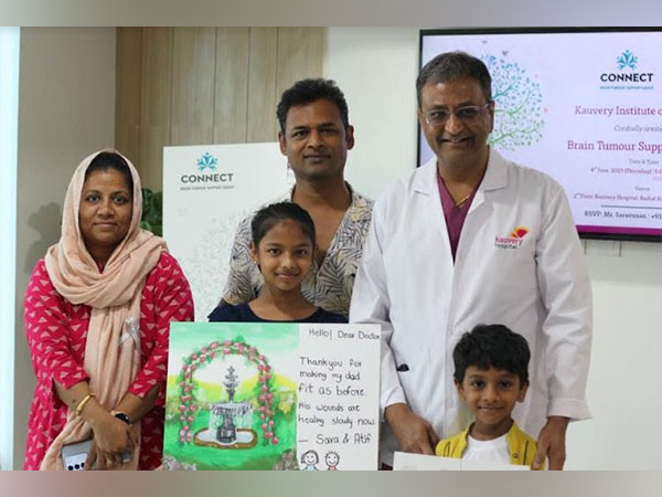 Dr K Sridhar, Director of the Kauvery Institute of Brain and Spine withBrain Tumour Support Group - Connect