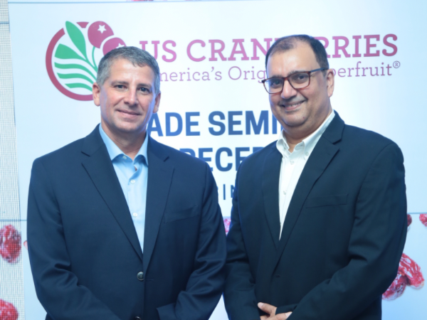 L to R- Danny Raulerson, Exec. Director, Cranberry Marketing Committee, Sumit Saran, In-Country Marketing Representative, US Cranberries.