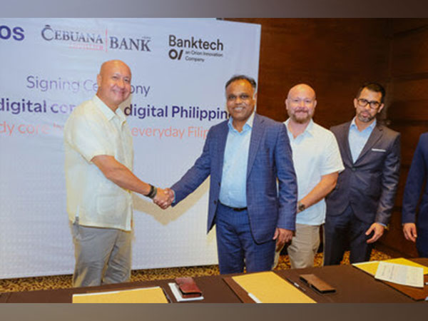 Jean Henri Lhuillier, Cebuana Lhuillier Bank Vice Chairman, Suchen Janjale from Orion, and Cebuana Lhuillier Bank’s Senior Executive VP Philippe Andre Lhuillier, and President, Dennis Valdes
