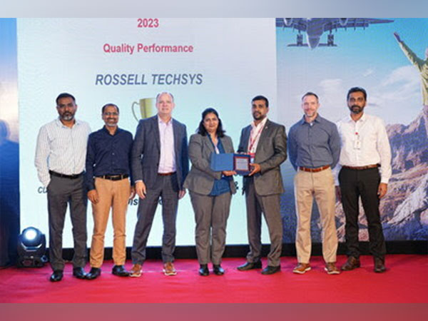 Rossell Techsys receiving Supplier Excellence Award for Quality