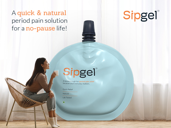Sipgel is a quick & natural period pain solution to soothe your menstrual cramps, because your every day matters.