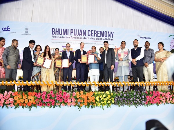 Bhumi Pujan Ceremony of PepsiCo India's first foods manufacturing plant in Assam