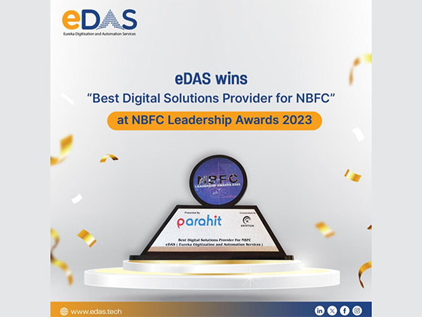 eDAS Wins Best Digital Solutions Provider for NBFC at NBFC Leadership Awards 2023