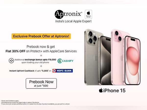 Prebook the all-new iPhone 15 & be the first to own it with exclusive offers at Aptronix!