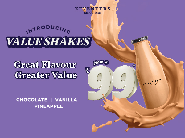 Keventers launches Value Shakes @Rs.99