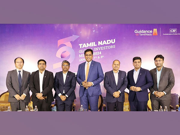 Dr. T R B Rajaa, Minister for Industries, Govt. of Tamil Nadu with senior officials from the state and industry leaders during the Global Investors Meet 2024 roadshow in New Delhi