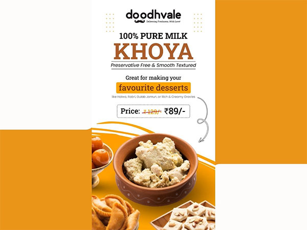 This Festive Season, Doodhvale introduces 100 per cent Pure Milk Khoya, spearheading the fight against adulteration