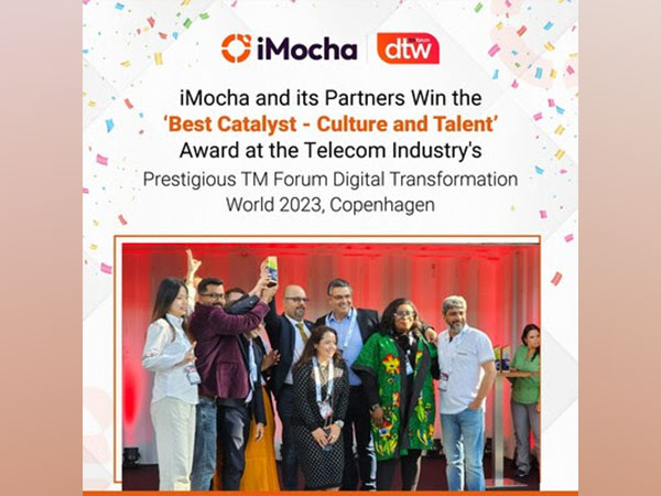 iMocha, alongwith their partners, win the ‘Best Catalyst - Culture and Talent’ Award at TM Forum’s Digital Transformation World (DTW) 2023