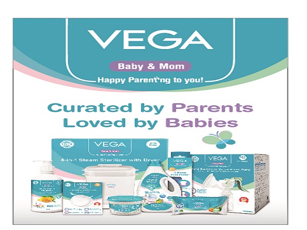 Vega Ventures into Mother and Baby segment with Vega Baby & Mom; Unveils 70+ SKUs Across Baby Grooming, Breastfeeding, and More
