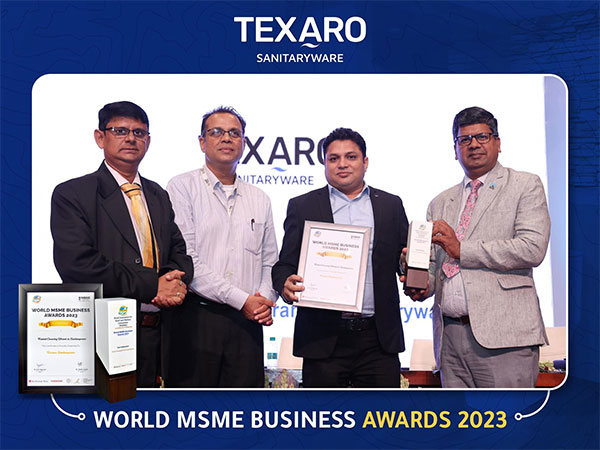 Texaro Sanitaryware Awarded 'Fastest Growing Brand in Indian Sanitaryware Industry' by WASME, Reinforces Commitment to Innovation and Quality