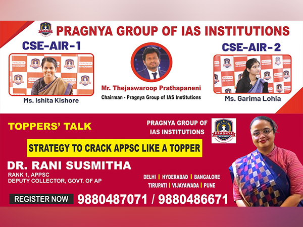 Pragnya IAS Best IAS Coaching in Hyderabad Secures All India Rank 1 and 2