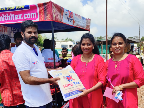 Nithi Tex Amazes with a Shining Saree Display at the 46th Yercaud Summer Festival