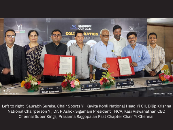 CII - Young Indians (Yi) and Chennai Super Kings (CSK) Join Forces for a Cause