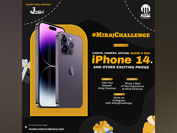 Win Big with Miraj Cinemas' #MirajChallenge and Seize the Opportunity to Take Home the iPhone 14 and Many Other Exciting Prizes