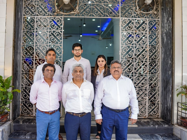 First Row (R to L): Mohammed Azhar, Mohammed Ather & Mohammed Amir - 3rd & 4th Generation Owners. Second Row (R to L): Azra Asher Ather (Director) and Kabir Azhar & Asher Ather: 4th Generation Owners