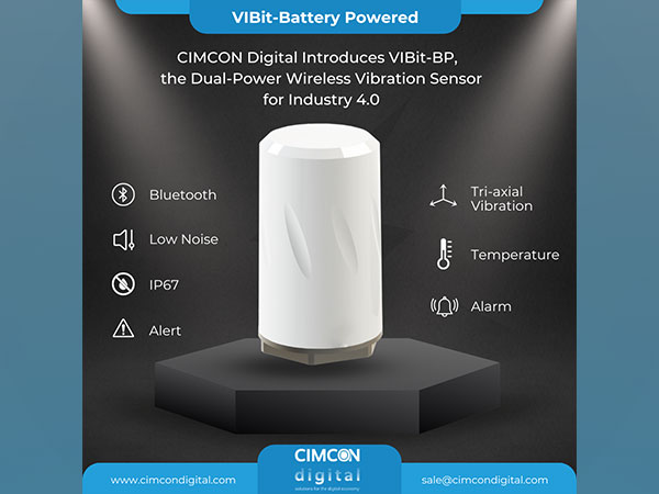CIMCON Digital Launches VIBit-BP: First to Offer Wired and Battery-Powered Vibration Sensor for Industrial Asset Maintenance