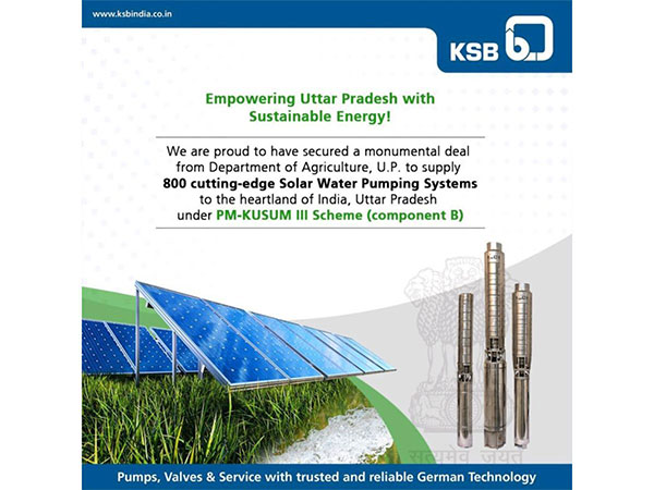 KSB Limited secures prestigious LOA for Solar Water Pumping Systems Under PM-KUSUM III Scheme