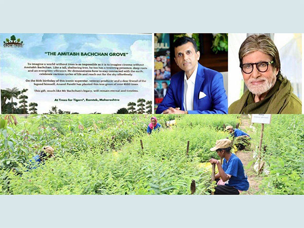 Anand Pandit dedicates 8100 trees to Amitabh Bachchan on the superstar's 81st birthday