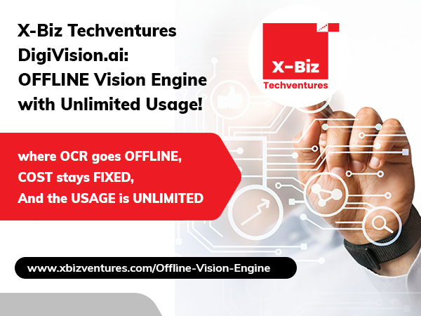 AI-driven Innovation to revolutionize document processing: X-BIZ DIGIVISION.AI launches 'Offline Vision Engine & Aadhaar Masking' with AI Combo Package