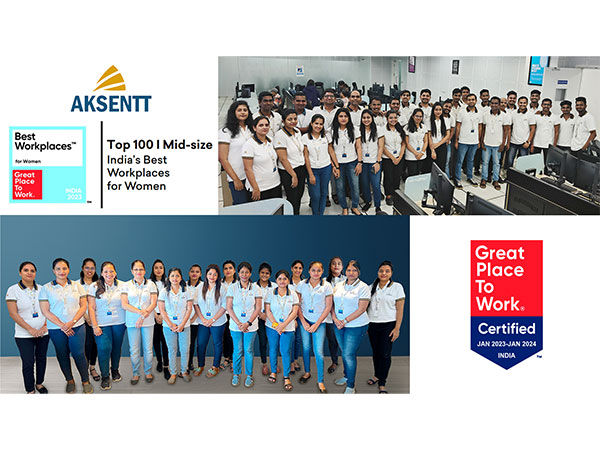 Aksentt Tech Named in India's Top 100 Best Workplaces for Women by Great Place to Work