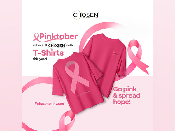 Buy Chosen products and get Pinktober t shirts supporting breast cancer awareness