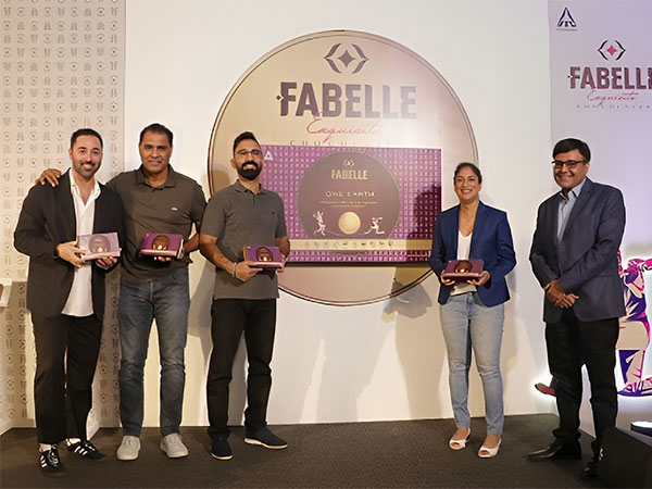 At the unveiling of Fabelle One Earth, Australian Celebrity Chef Andy Allen, Fabelle Chocolates' COO Rohit Dogra, and cricket icons Dinesh Karthik, Waqar Younis, and Lisa Sthalekar were present