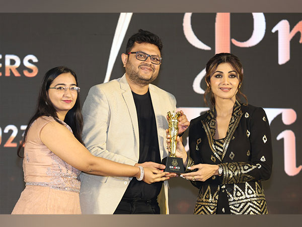 Anand Pobaru, Founder & CEO, of Astallions Consulting LLP, honored with the prestigious "Industry Leaders Award 2023" by Brand Empower, from "Shilpa Shetty Kundra"