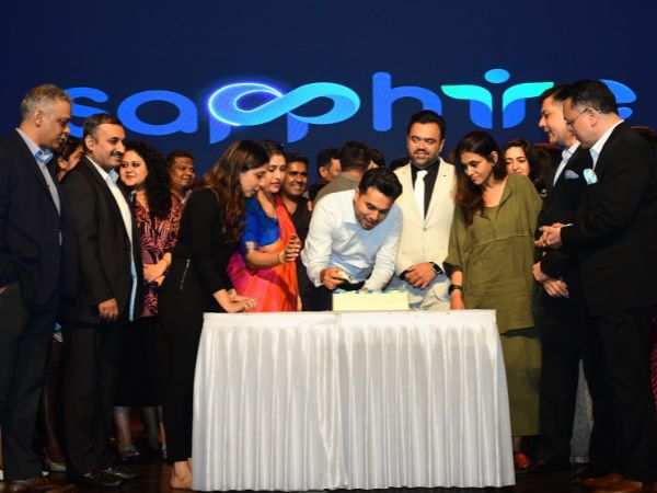 The team of Sapphire Human Capital celebrating their Crystal Jubilee (15th Year)