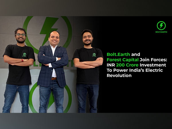 Bolt.Earth and Forest Capital Join Forces: Rs 200 Crore Investment to Enable 15,000 EVs in India's Electric Revolution Including 500 DC Fast Chargers