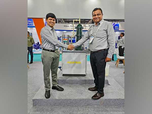 Dr Rajesh Bhat - President, Energy and Water, Scalene Livprotec (left) and Jayateerth Nadgir, Chief Executive, Murugappa Water Technology and Solutions (right) during announcement of the partnership