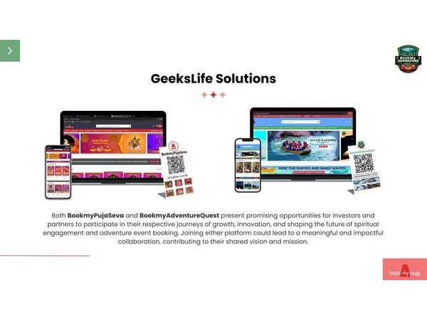 GeeksLife Technology Solutions Pvt Ltd presents its latest ventures - BookMyPujaSeva and BookMyAdventureQuest