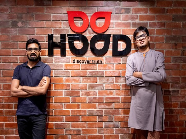The Hood app. Founded in 2021 by Jasveer Singh (left), Abhishek Asthana (right)