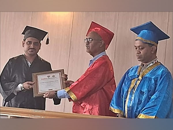Dr. Sujeet Kumar Singh at the Convocation Ceremony