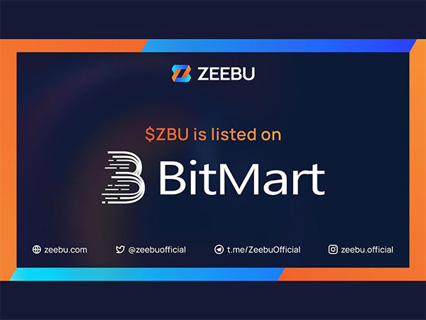 Zeebu Token Lists on BitMart Exchange