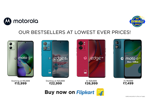 Motorola Offers Massive Discounts on Its Smartphones During the Flipkart Big Diwali Sale, Including the Recently Launched edge 40 neo and moto g54 5G