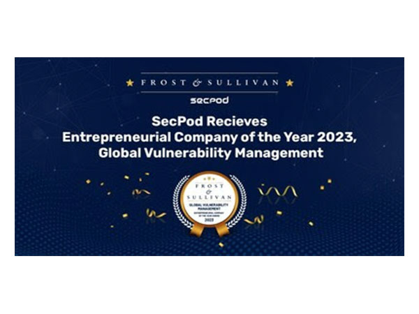 SecPod has been recognized by Frost and Sullivan as Entrepreneurial Company of the Year 2023, Global Vulnerability Management.