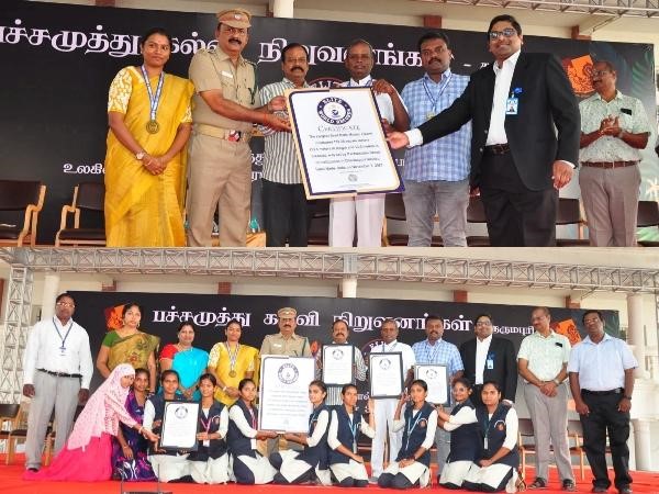 Chandrayaan-Inspired Seed Ball Mosaic: Pachaimuthu Group of Institutions' Global Feat