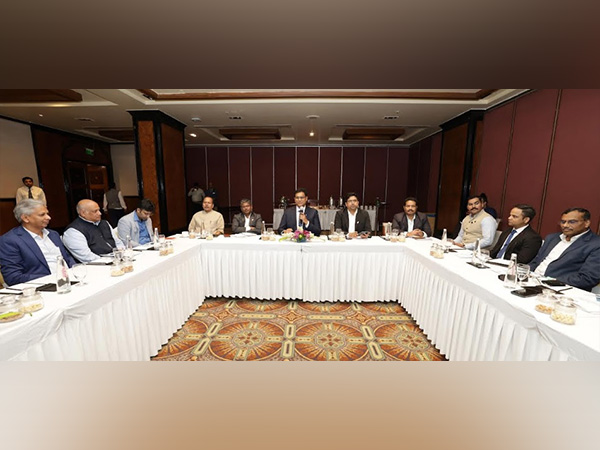 Dr. T.R.B. Rajaa, Minister for Industries, Investment Promotion and Commerce, Govt. of Tamil Nadu along with other delegates during the Aerospace and Defence Roundtable in Bengaluru yesterday