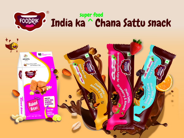 Foodrik Chana Sattu Bars and Baked Bites