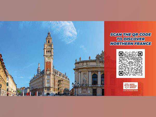 Northern France is a strategic choice for Indian companies to develop on the EU Market. Scan the QR code to visit Nord France Invest's website.