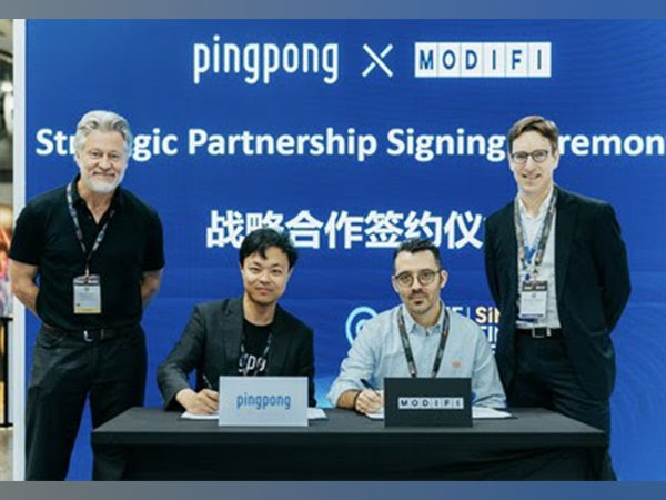 PingPong x MODIFI Partnership Signing Ceremony
