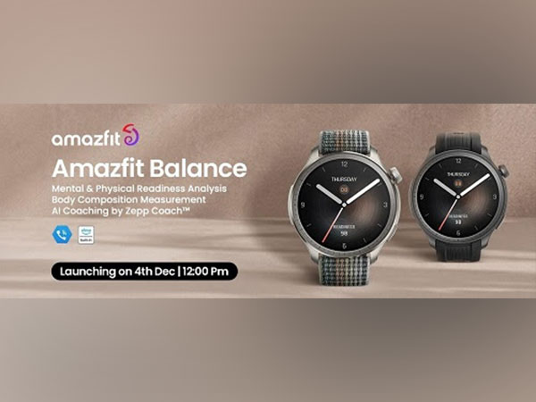 Amazfit's AI-empowered smartwatch arrives in India on December 4th, blending cutting-edge technology with sophisticated design