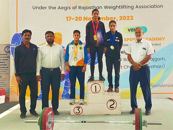 Double Gold Glory for ITM University's Humanshi Gurjar at Rajasthan State-Level Weightlifting Competition