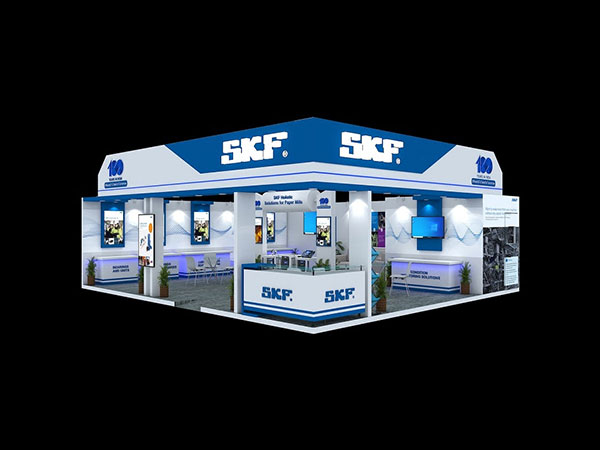 SKF India showcasing bearings and lubrication solutions at Paperex'23