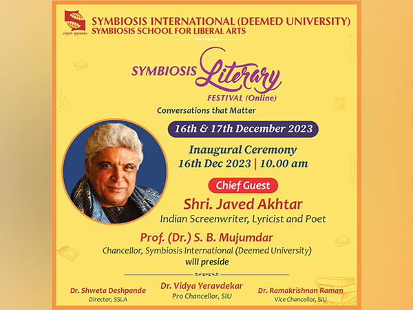 Symbiosis School for Liberal Arts Presents the Fourth Edition of Symbiosis Literary Festival (SLF) 2023 on December 16 & 17