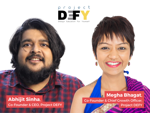 Abhijit Sinha and Megha Bhagat: Co-founders, Project DEFY