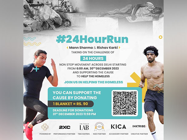 Dynamic Duo Runs the Extra Mile: 24-Hour Marathon in Delhi to Raise Funds to Support the Homeless