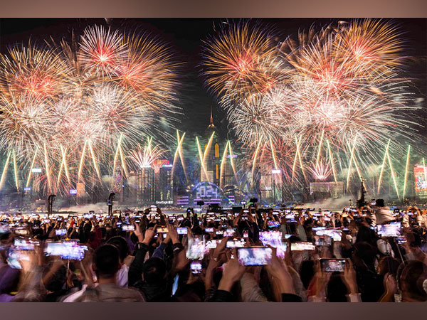 Hong Kong New Year Countdown Fireworks